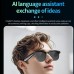 AI Smart Glasses 800W HD Camera Sunglasses Men Women Anti Blue Light The Map Translation Video Call Take Photos UV Protection Wearable Mj [en-gb]