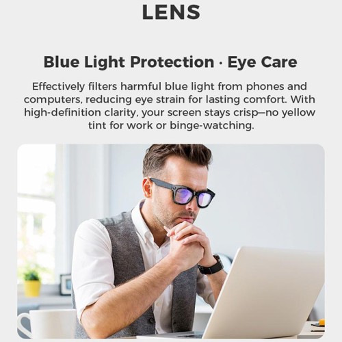 AI Smart Glasses GPT 6K HD Mini Camera Bluetooth Call Voice Assistant Control Smart Sports Wearable Glasses For Men Women 2025 Transparent Mirror [en-gb]