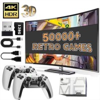 128G Game Stick M15 4K Video TV Game Console Wireless Gamepads Video Game 64G 40000+/50000+ Classic Arcade Games HD Two-player [en-gb]