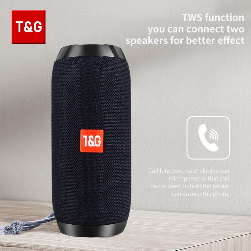TG117 Bluetooth Speakers Portable Wireless Sound Box Outdoor Loudspeaker Waterproof Stereo Surround Supports TF Radio