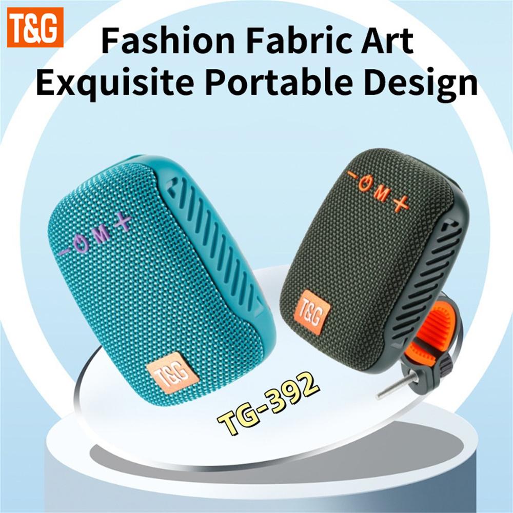 TG 392 Outdoor Bicycle Mini Audio Wireless Speaker, Portable, Wireless Built in Microphone Hands free Call Support TWS AUX USB T