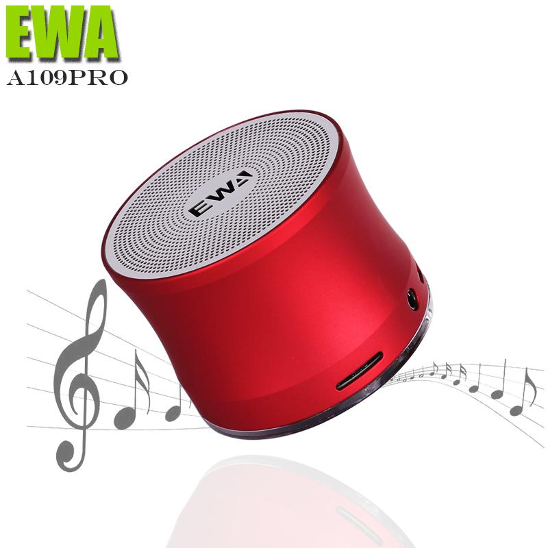 EWA 109PRO Bluetooth Speaker Portable Metal HIFI Speakers TWS Wireless Music Player Strong Sound SD Card Play Speaker