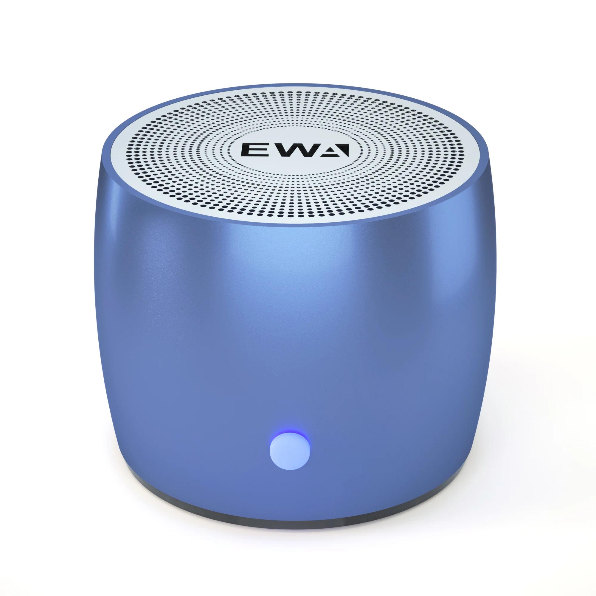 EWA A103 Mini Bluetooth Speaker Bass Sound Portable Wireless Speaker IPX5 Waterproof Metal Body Box Loud Sound Noise Reduction