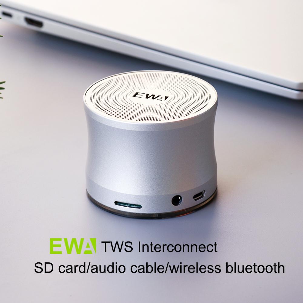 EWA A109 TWS Bluetooth Speaker Metal Portable Music Speakers With AUX IN, Micro SD, Microphone, Hands Free For Home Sound Box