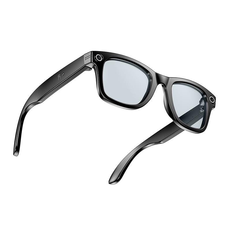 AI Photo Recognition Anti-blue Light Bluetooth Call Men Women Smart Glasses 720P Take Video AI Chat Music IP65 Waterproof Button Local