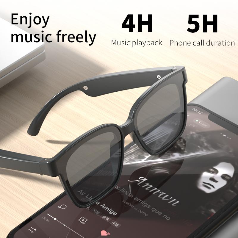 Smart Glasses Multifunctional Bluetooth Glasses Portable Wireless HD Headset With Waterproof  Microphone Sunglasses