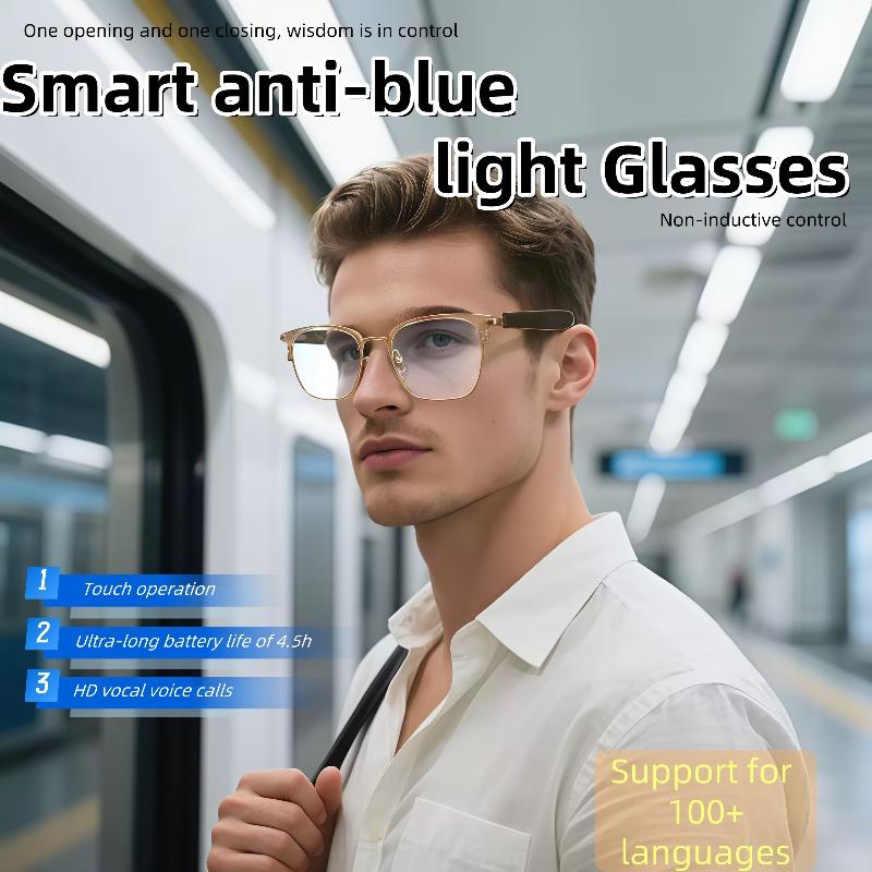 GT-33 smart glasses anti-blue light glassesTranslation Sunglasses Voice Remote Control Music Eyewear Waterproof Eyeglasses