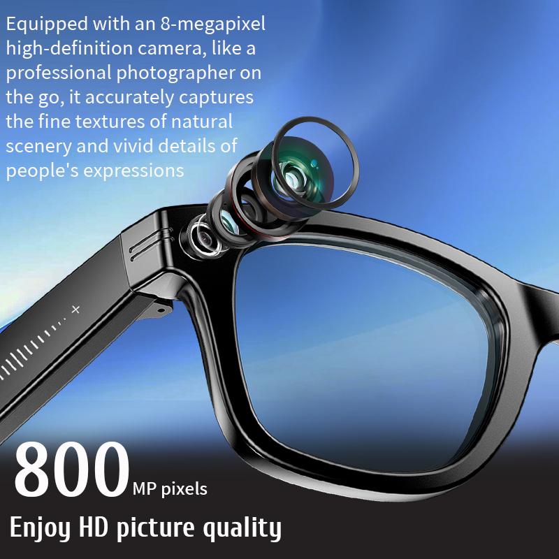 2025 New Upgrade Smart Glasses With Camera Video Recording AI Photo Recognition Bluetooth Call Translation Voice Sunglasses Men Portable Dustproof