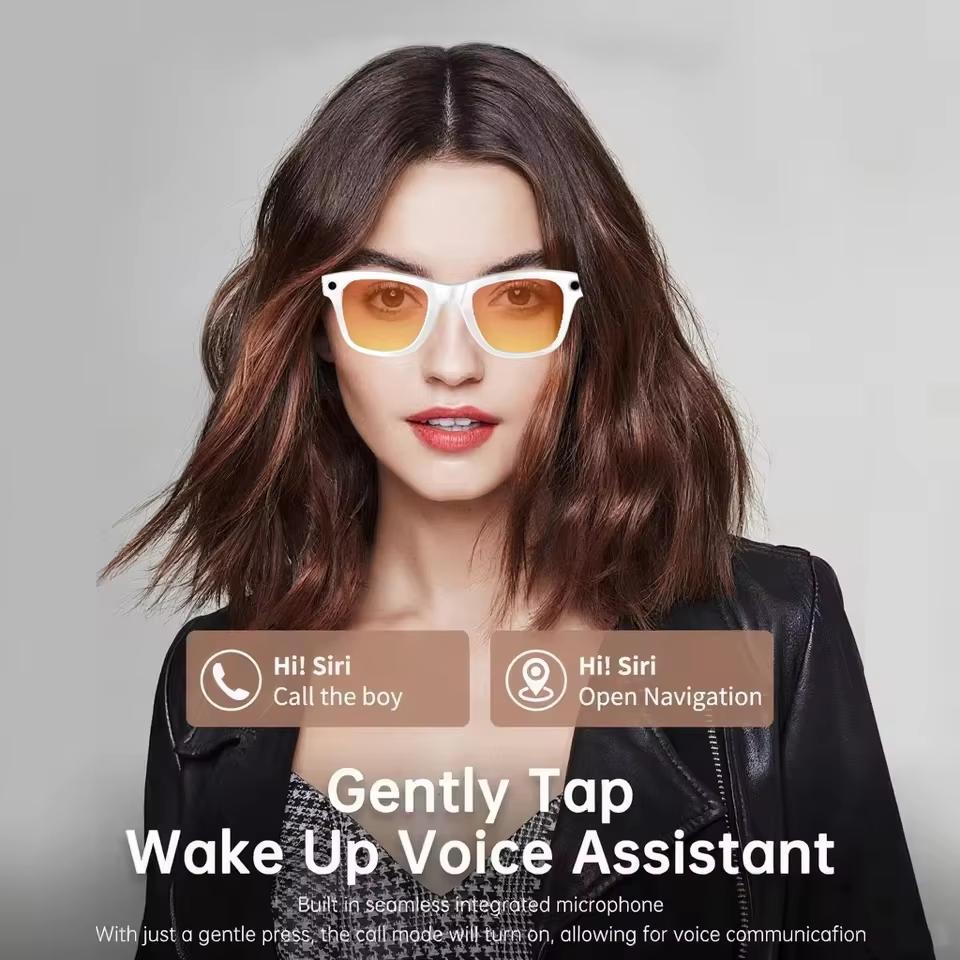 800W With Camera Smart Glasses Woman Video Recording AI Photo Recognition Eyewear Earphone Call Translation Voice Sunglasses Men