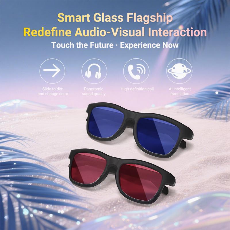 Bluetooth Touch-Dimming Glasses Multifunction Electrochromic Glasses AI Intelligent Translation HD-calling Music Player 2025 New