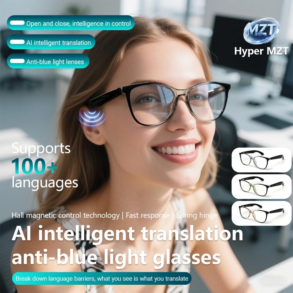 GT-50 intelligent translation anti-blue light glasses Sunglasses Voice Remote Control Music Eyewear Waterproof Eyeglasses