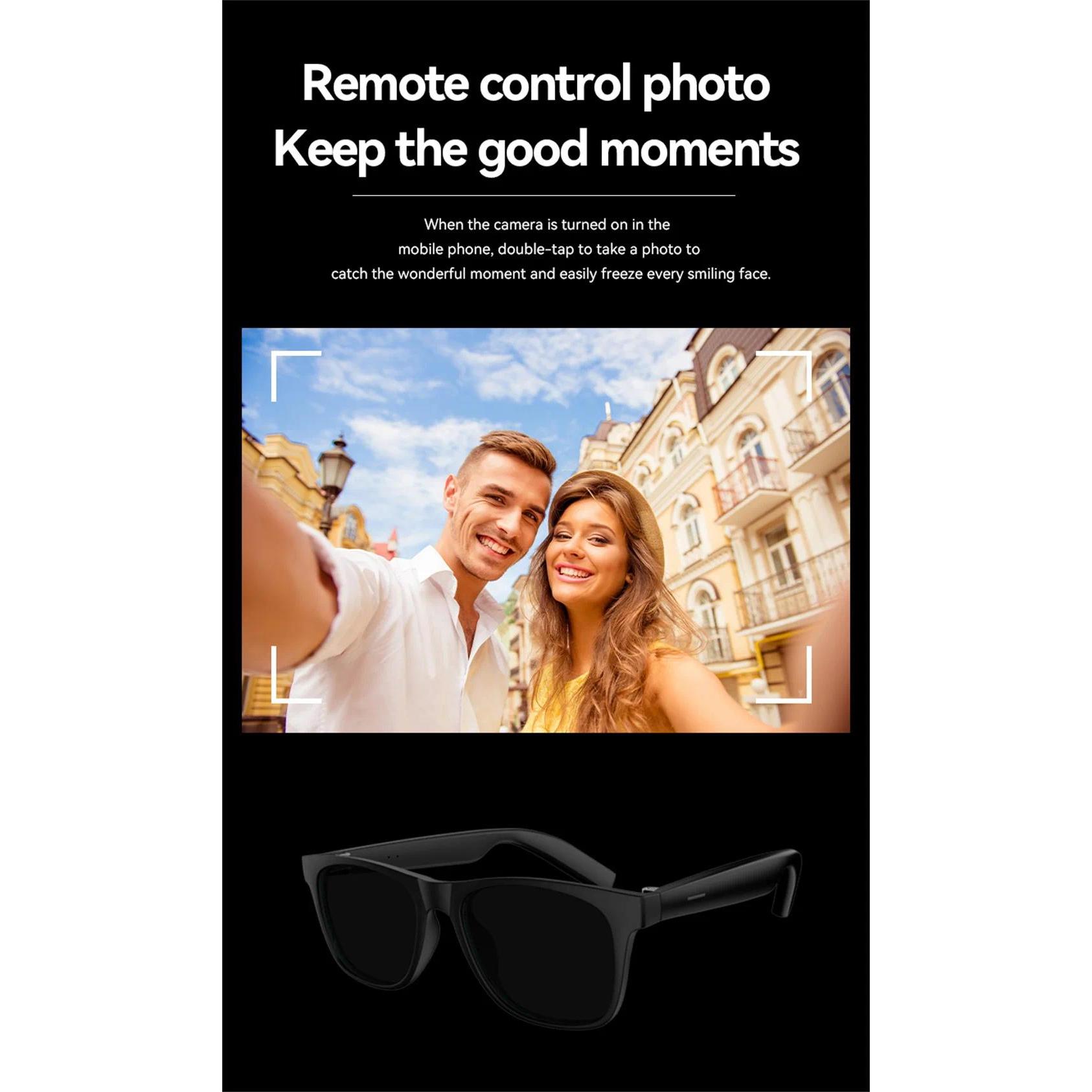 2025 New Smart Glasses Wireless Bluetooth Hands-Free Touch Controls Calling Music Motion Stereo Surround Sound Speaker Glasses