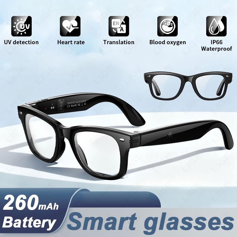 LIGE AI Photography Video Smart Glasses Intelligent Interactive Translation Smart Sunglasses For Google Glasses with camera men
