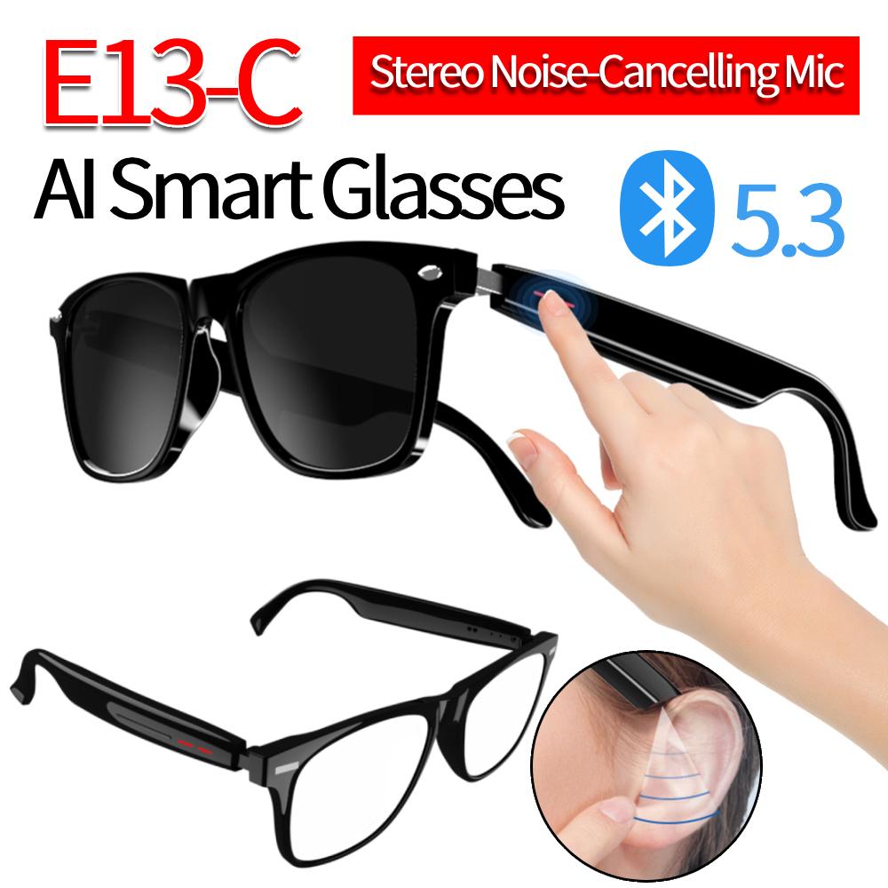 Camera Glasses Remote Shooting Outdoor Sport Glasses with Camera Open Ear Sound Mic & Speakers Wearable Eyeglass for Men & Woman