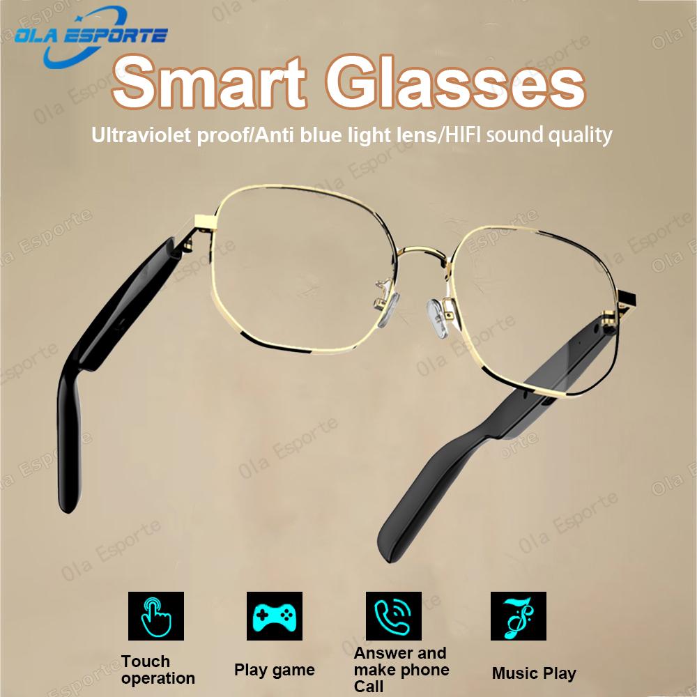 Smart Anti blue light Glasses Bluetooth Earphones Intelligent Calls Music Sound Quality Voice Assistant Long Battery Glasses New