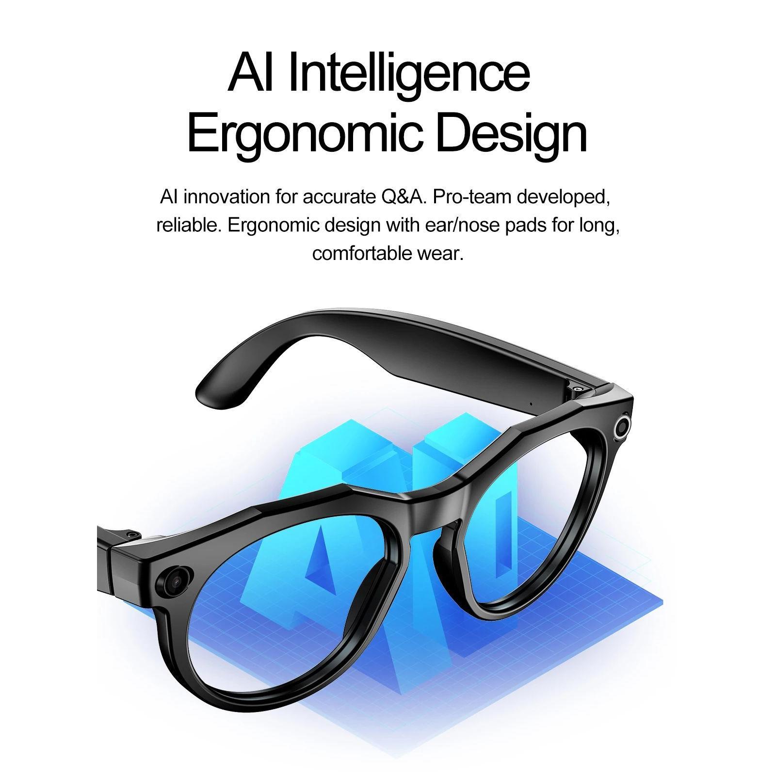 2026 8K AI Smart Glasses With 100MP Camera Chat GPT Touch Sport Sunglasses Bluetooth Call Video Music Player For Men Women