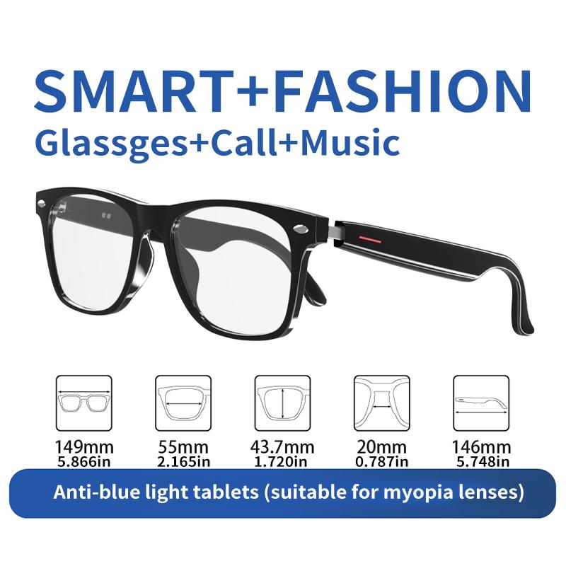New smart wireless bluetooth glasses to listen to music to answer the phone men and women fashion anti blue light glasses