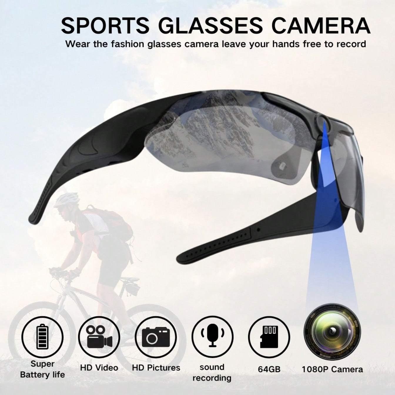 2026 Glasses With 1080p High definition Mini Camera Smart Glasses Cycling Recorder Outdoor Sports Recording Goggles