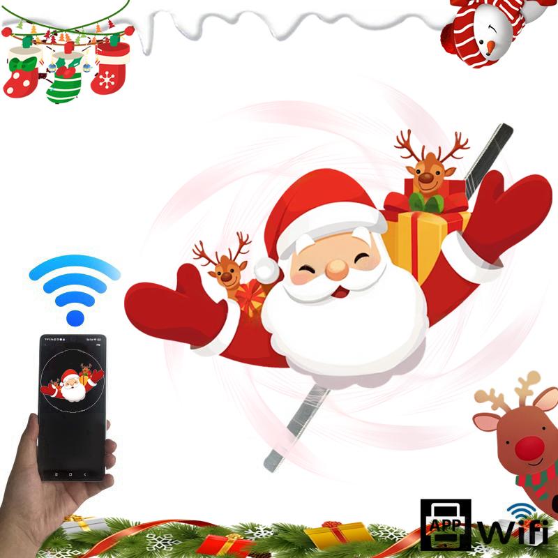 3D Advertising Projector Wifi Led Sign Holographic Lamp Player Remote Advertise Display 3D Fan Hologram Projector Logo Light
