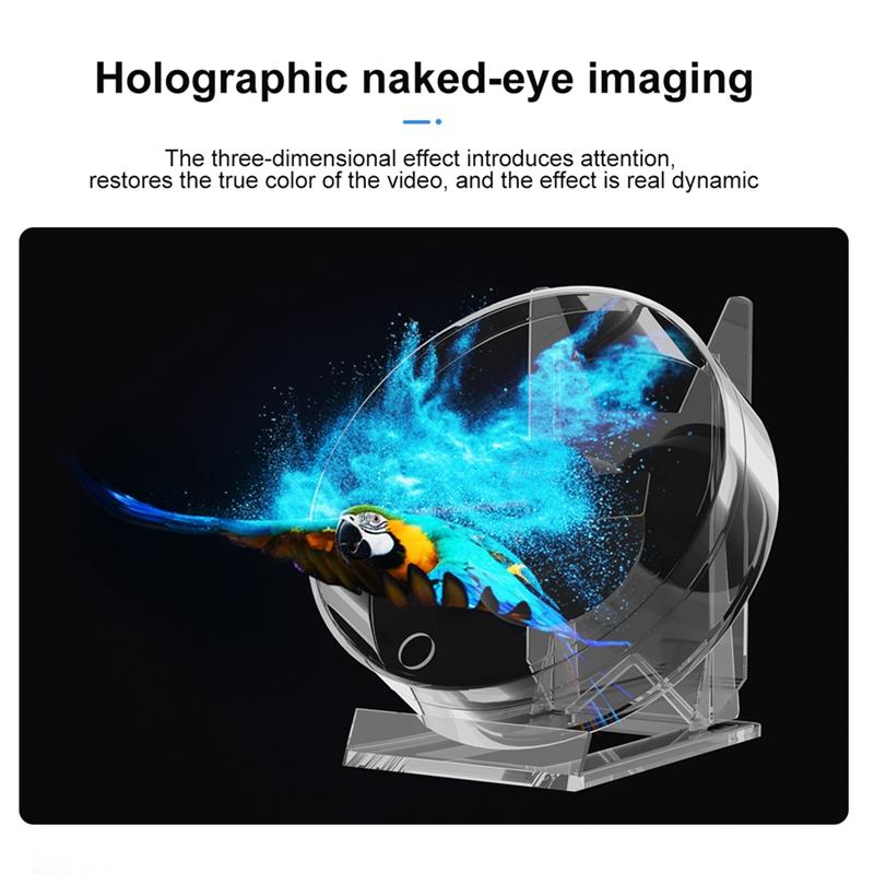 A67I 3D Fan Hologram Projector Desktop LED Sign Holographic Lamp Player Remote Display Support Images and Video
