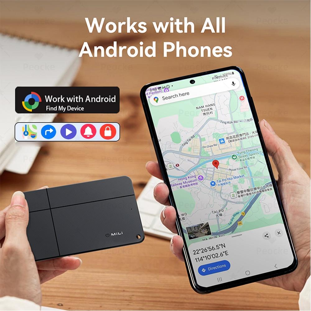 Wallet Anti-loss Card Bags Keys Smart Tag Waterproof with Google Find Hub Bluetooth Ultra-thin Card For Android Wireless Charge