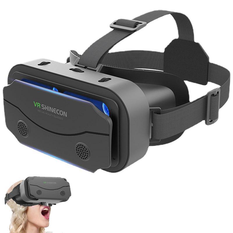SHINECON 3D Helmet VR Glasses 3D Glasses Virtual Reality Glasses VR Headset For Google cardboard Adjustable Device Phone Smartphone
