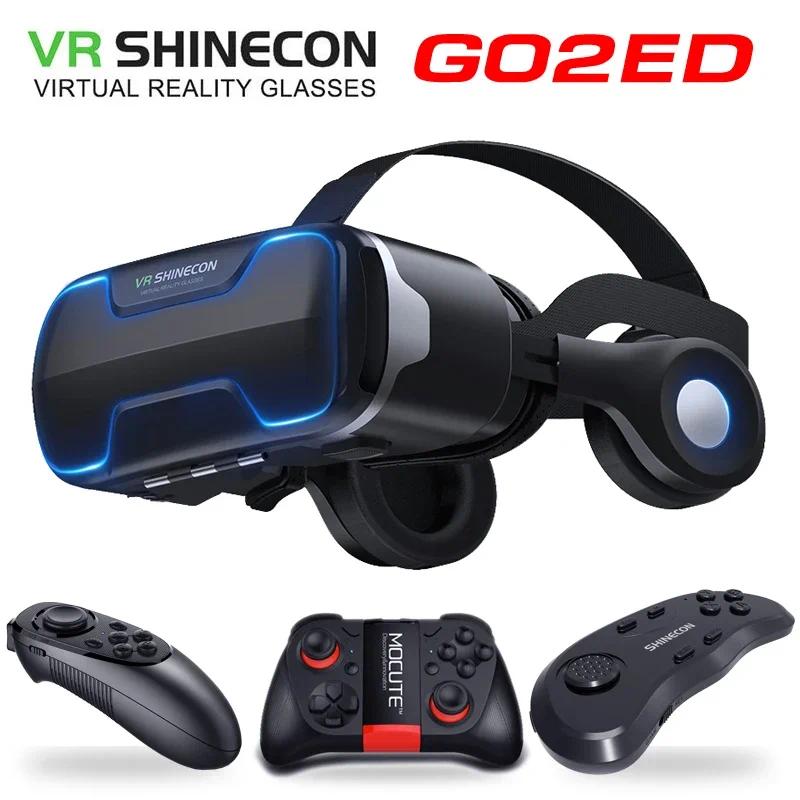 8.0 Standard edition and headset version VR shinecon virtual reality 3D VR glasses headset helmets Optional controlle